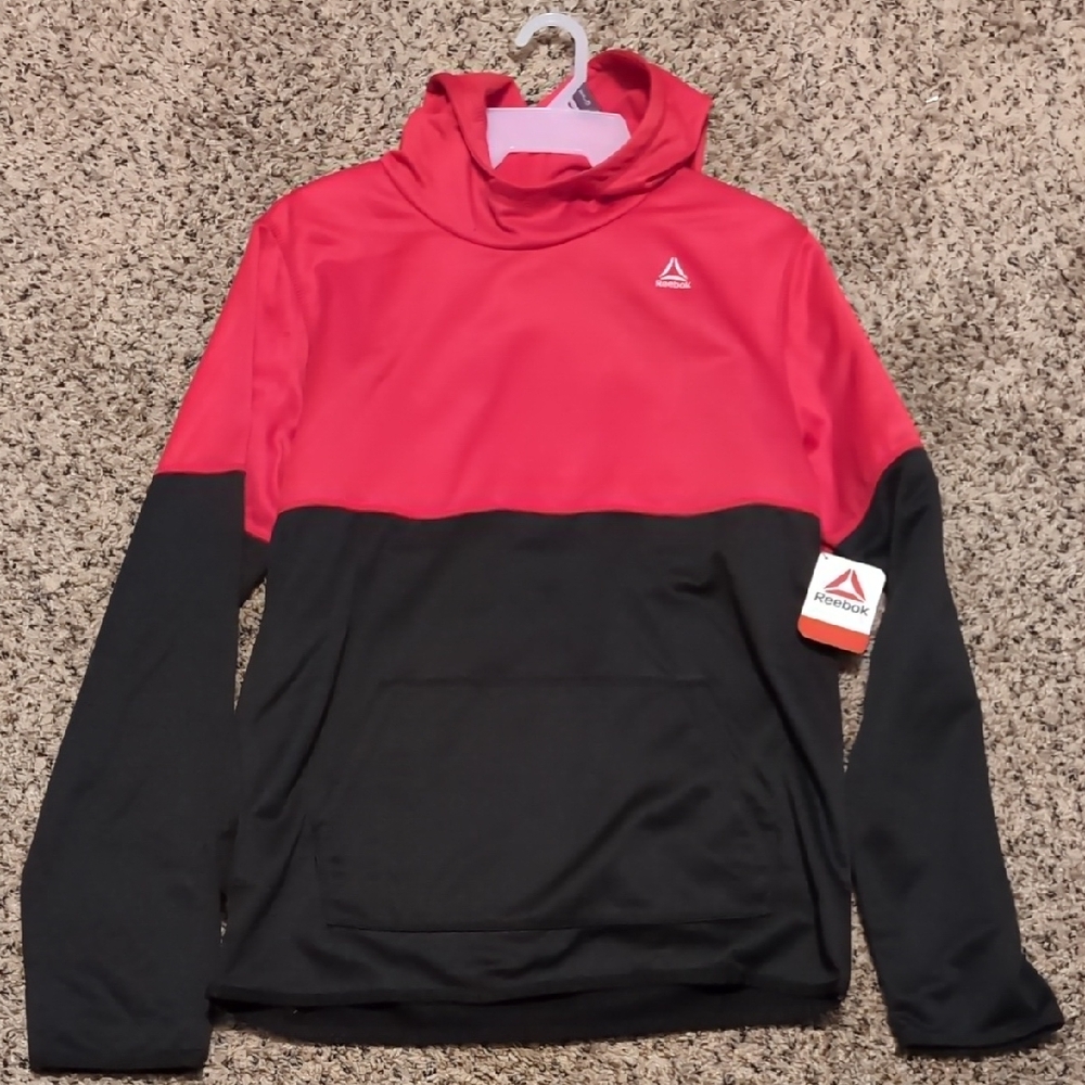 Reebok Red and Black Athletic Hoodie